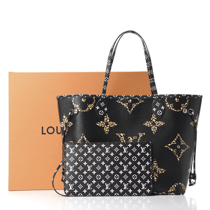 Louis Vuitton Monogram Giant Jungle Neverfull MM Black 10 of 10