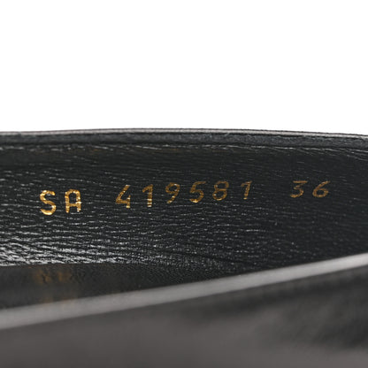 Saint Laurent Calfskin Anja 85 Pumps 36 Black 9 of 10