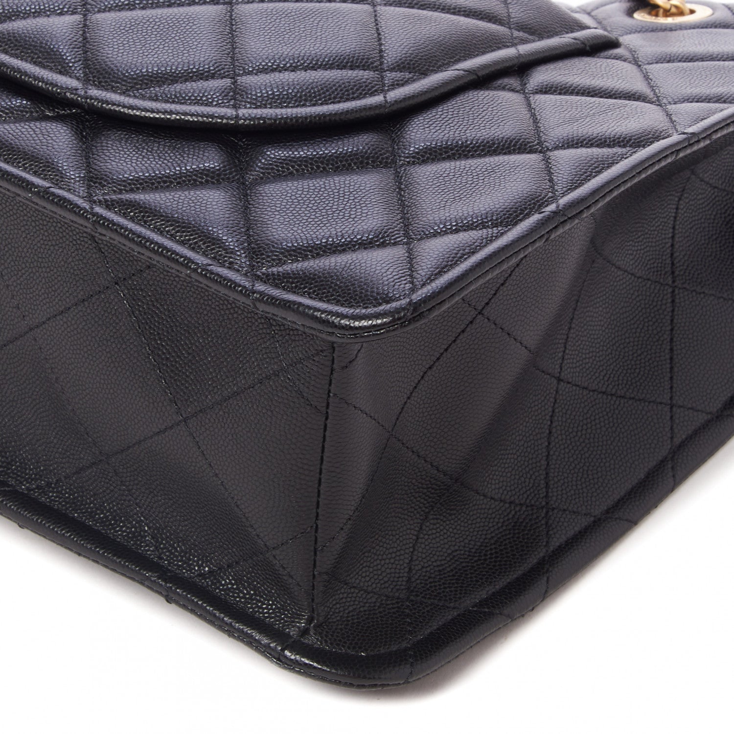 Chanel Caviar Quilted Sweet Classic Shopping Tote Black 4 of 9