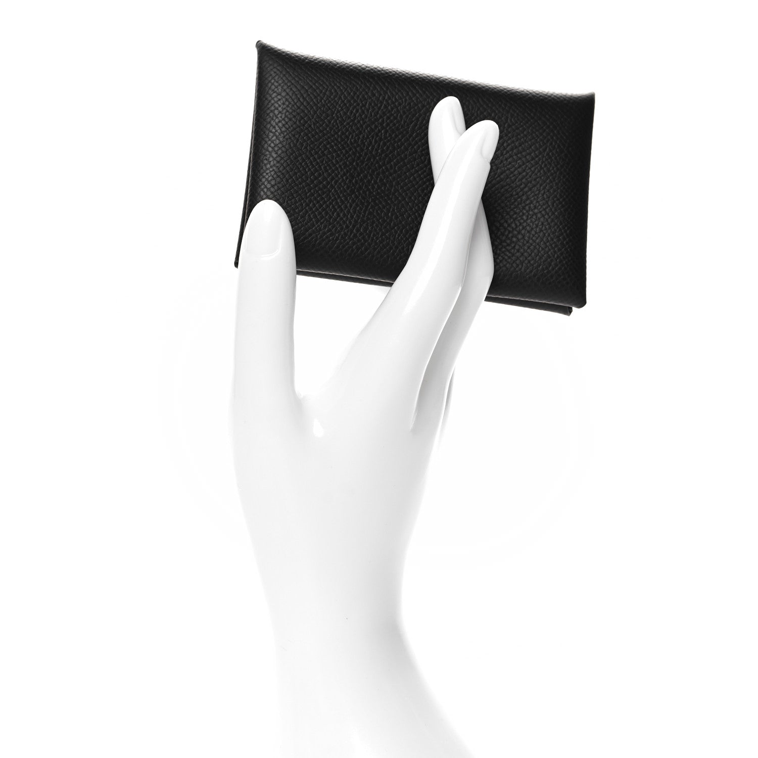 Hermes Epsom Calvi Card Case Black 2 of 7