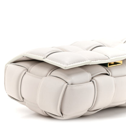 Bottega Veneta Nappa Maxi Intreccio Small Padded Cassette Crossbody Bag White 9 of 10