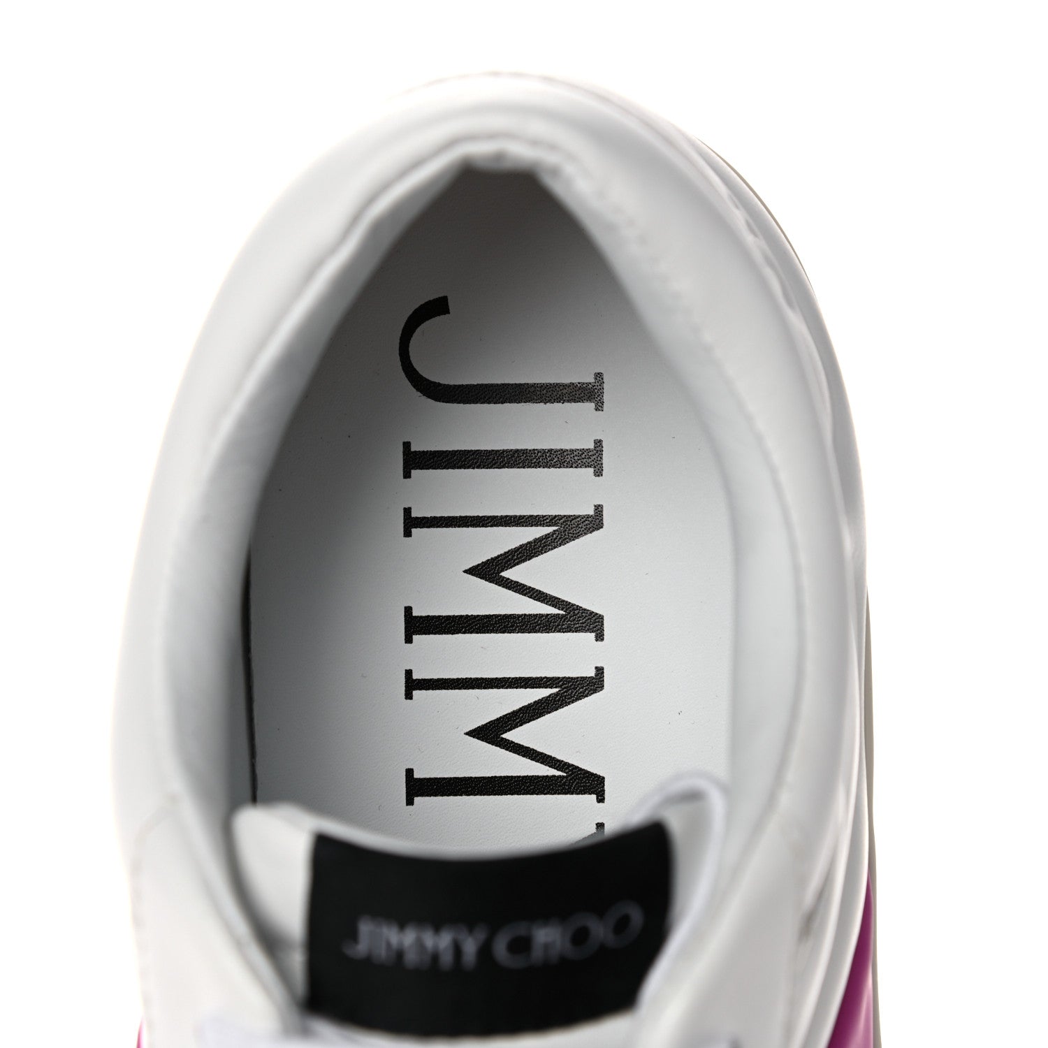 Jimmy Choo Calfskin Sneakers 40 White Pink 7 of 8