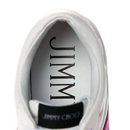 Jimmy Choo Calfskin Sneakers 40 White Pink 7 of 8