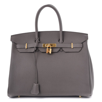 Hermes Togo Birkin 35 Etain 1 of 37