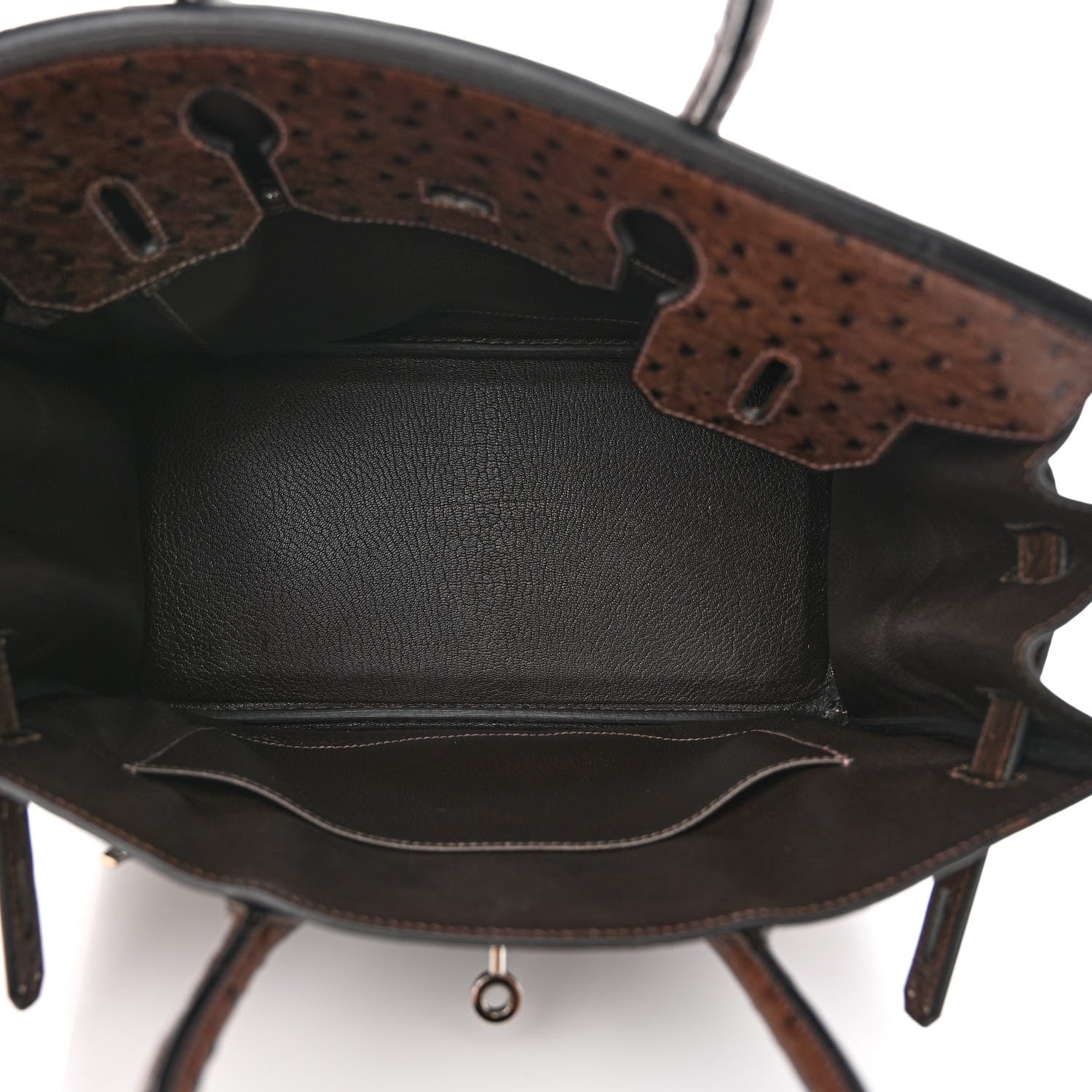 Hermes Ostrich Birkin 30 Chocolate 5 of 16