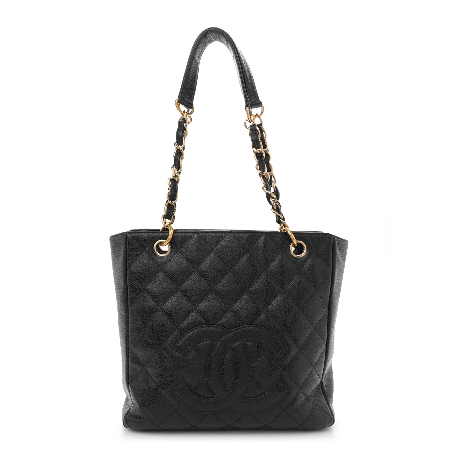 Chanel Caviar Quilted Petit Shopping Tote PST Black 1 of 11