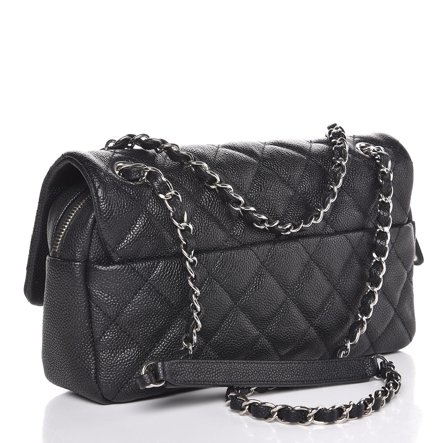Chanel Caviar Quilted Medium Easy Flap Black 3 of 7