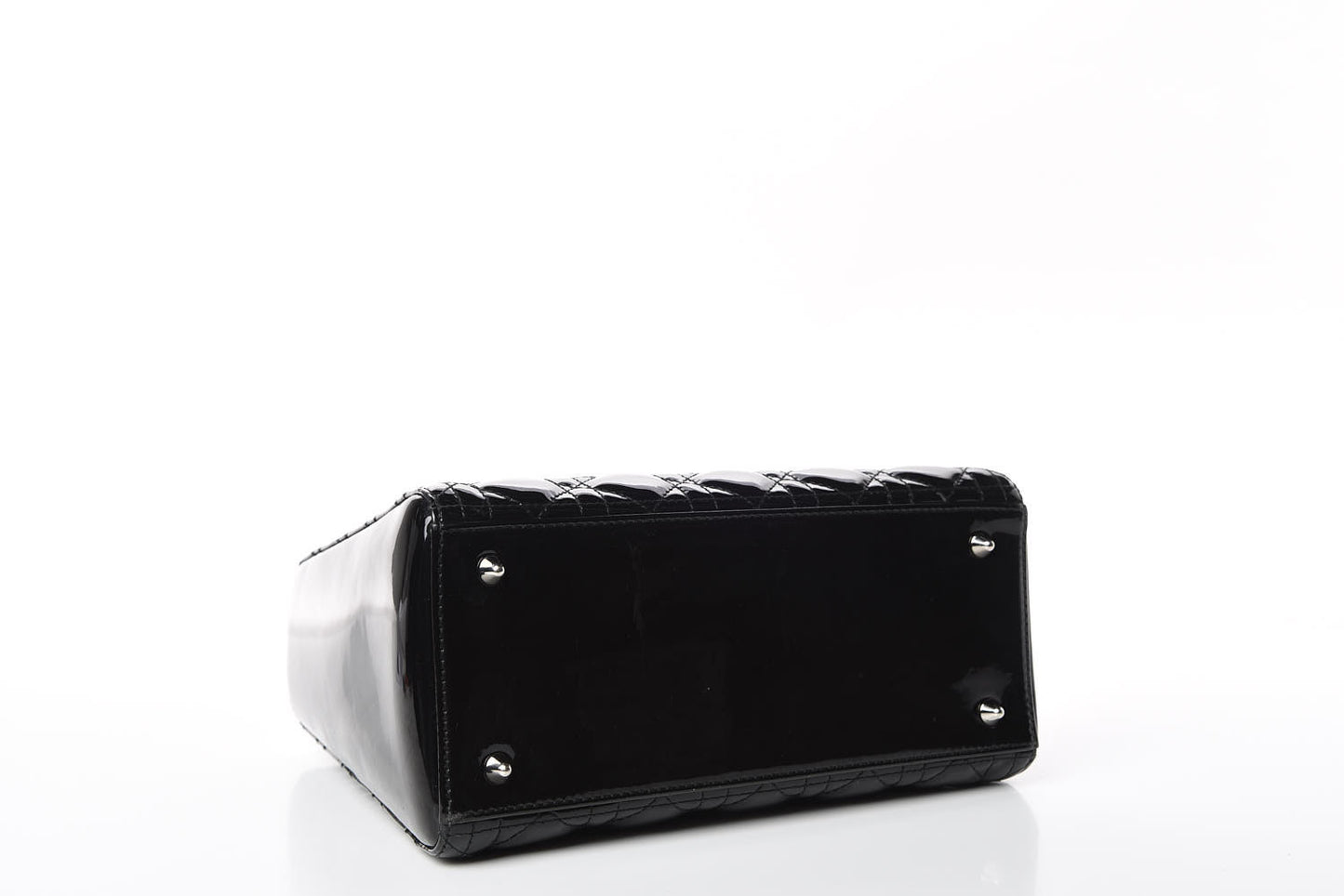 Patent Cannage Medium Lady Dior Black
