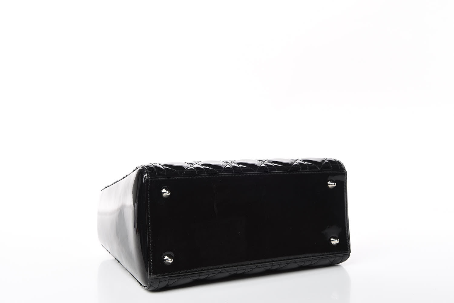Christian Dior Patent Cannage Medium Lady Dior Black 4 of 13