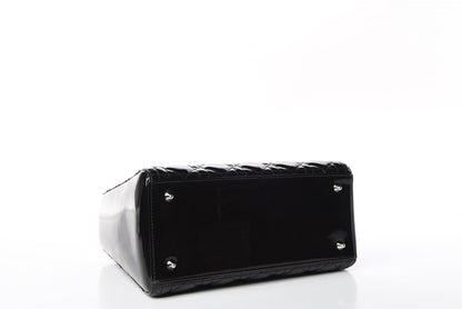 Christian Dior Patent Cannage Medium Lady Dior Black 4 of 13