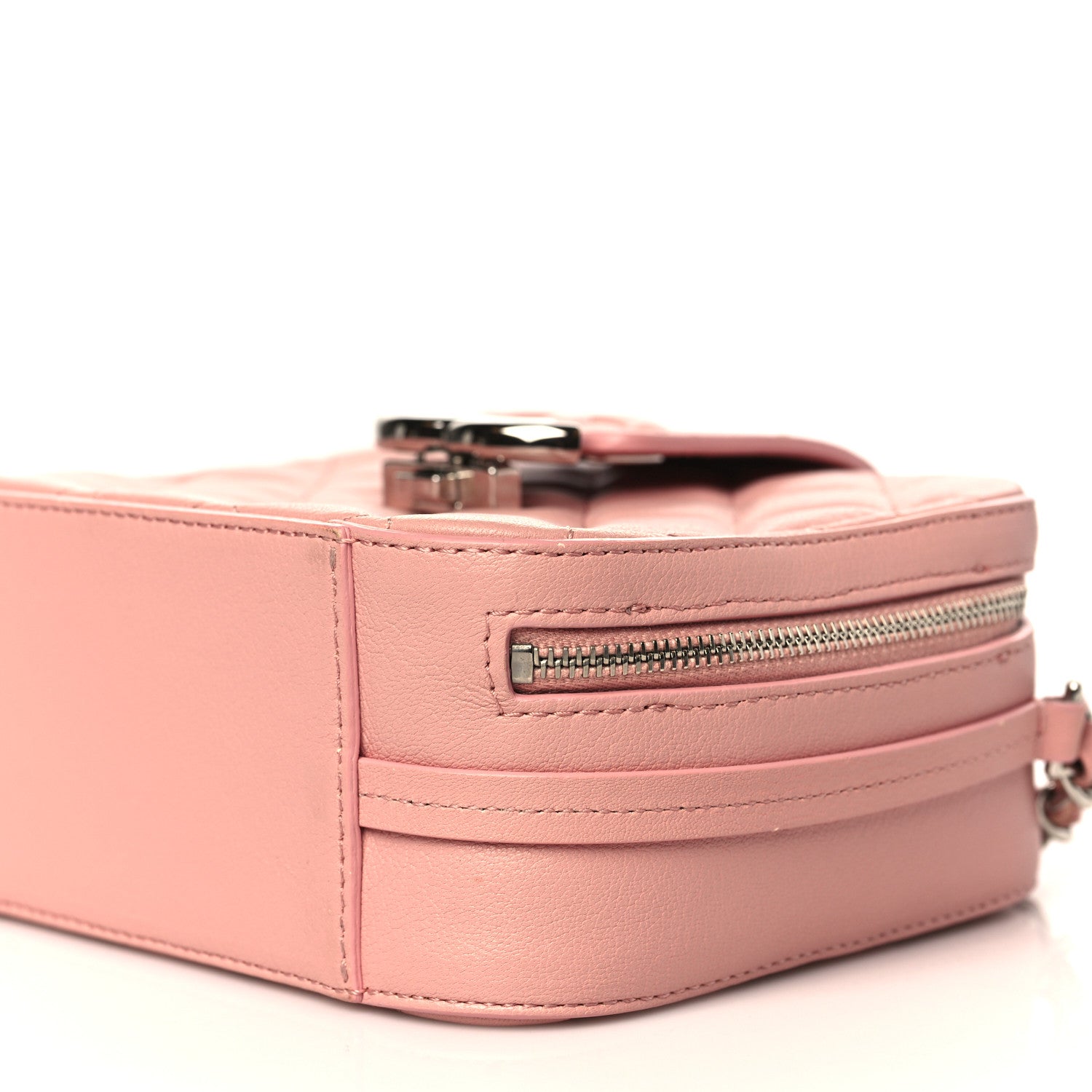 Chanel Lambskin Quilted Mini CC Box Camera Bag Pink 9 of 10