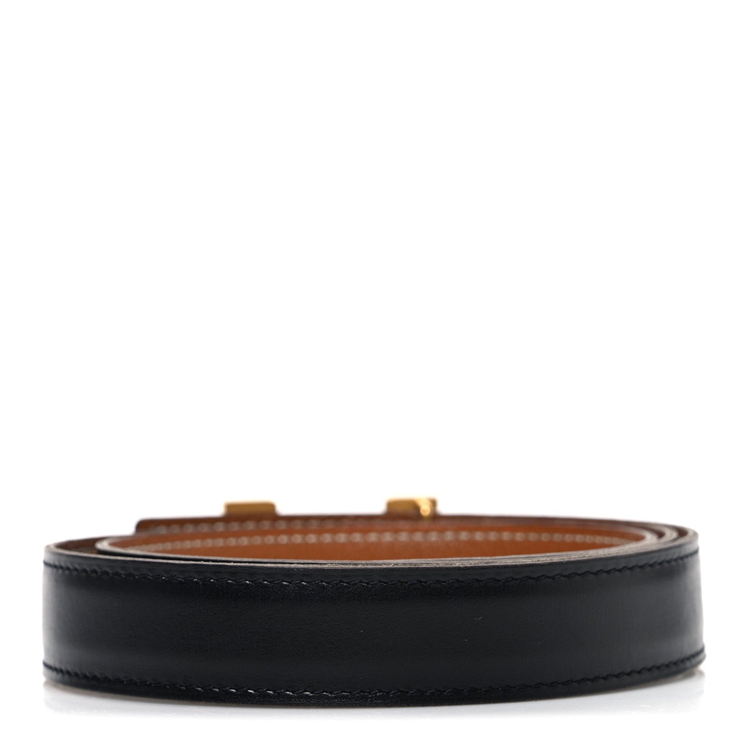 Hermes Swift Epsom 24mm Mini Constance H Belt 85 34 Black Gold 2 of 6