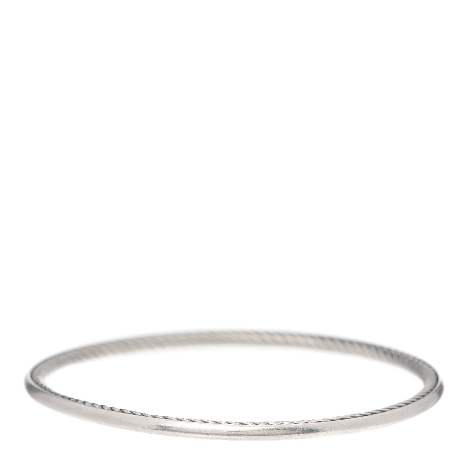 David Yurman Sterling Silver Classics Cable Bangle Bracelet 3 of 4