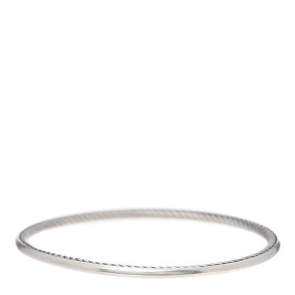 David Yurman Sterling Silver Classics Cable Bangle Bracelet 3 of 4