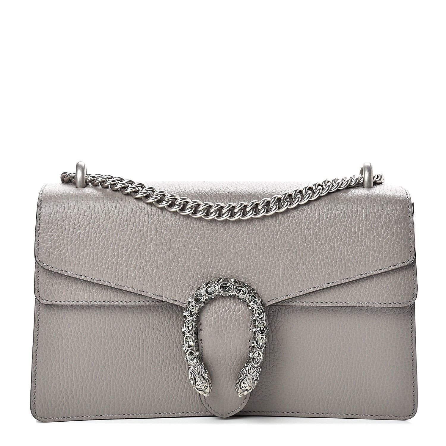 Gucci Pebbled Calfskin Small Dionysus Shoulder Bag Dusty Grey 1 of 11