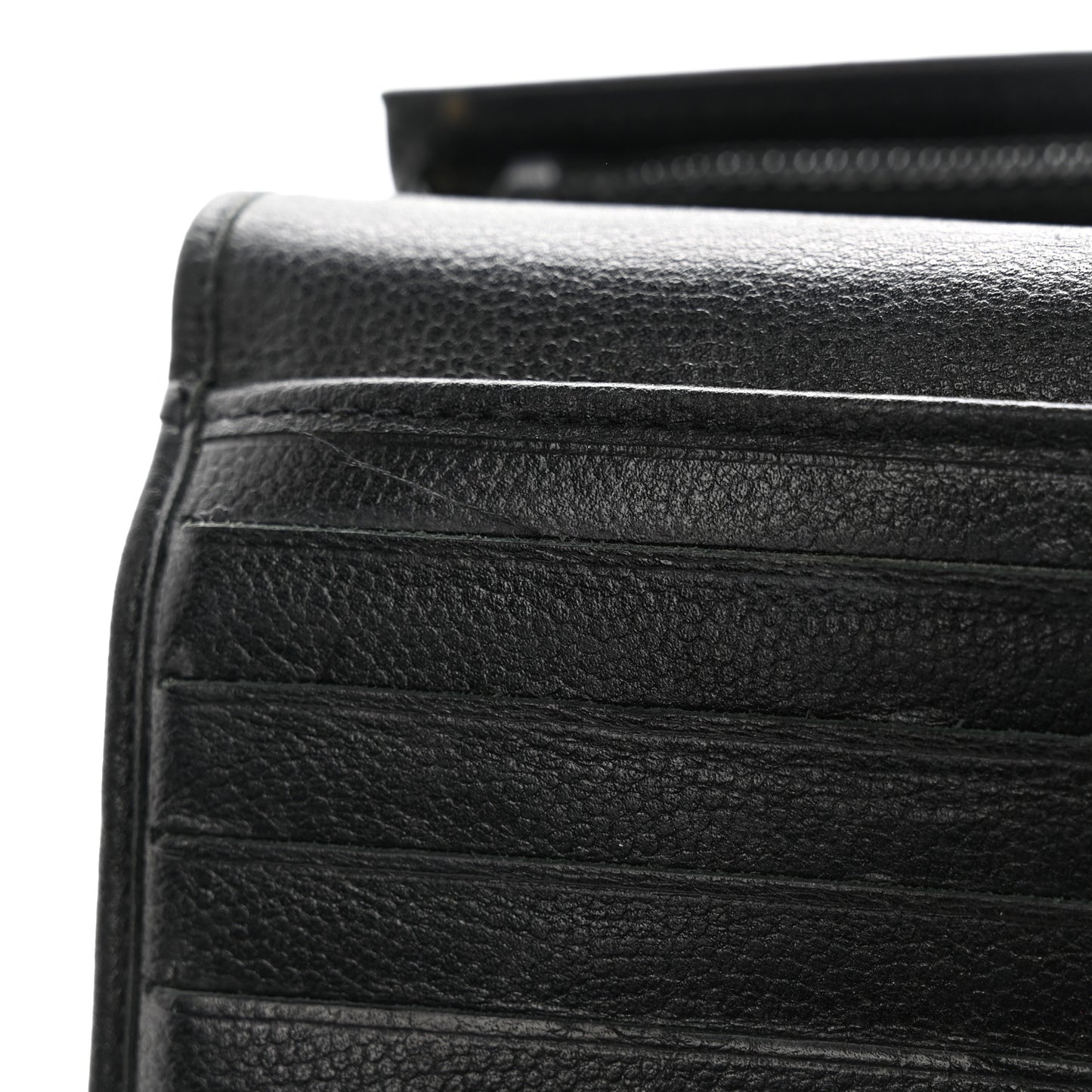 Caviar Sevruga French Long Wallet Black