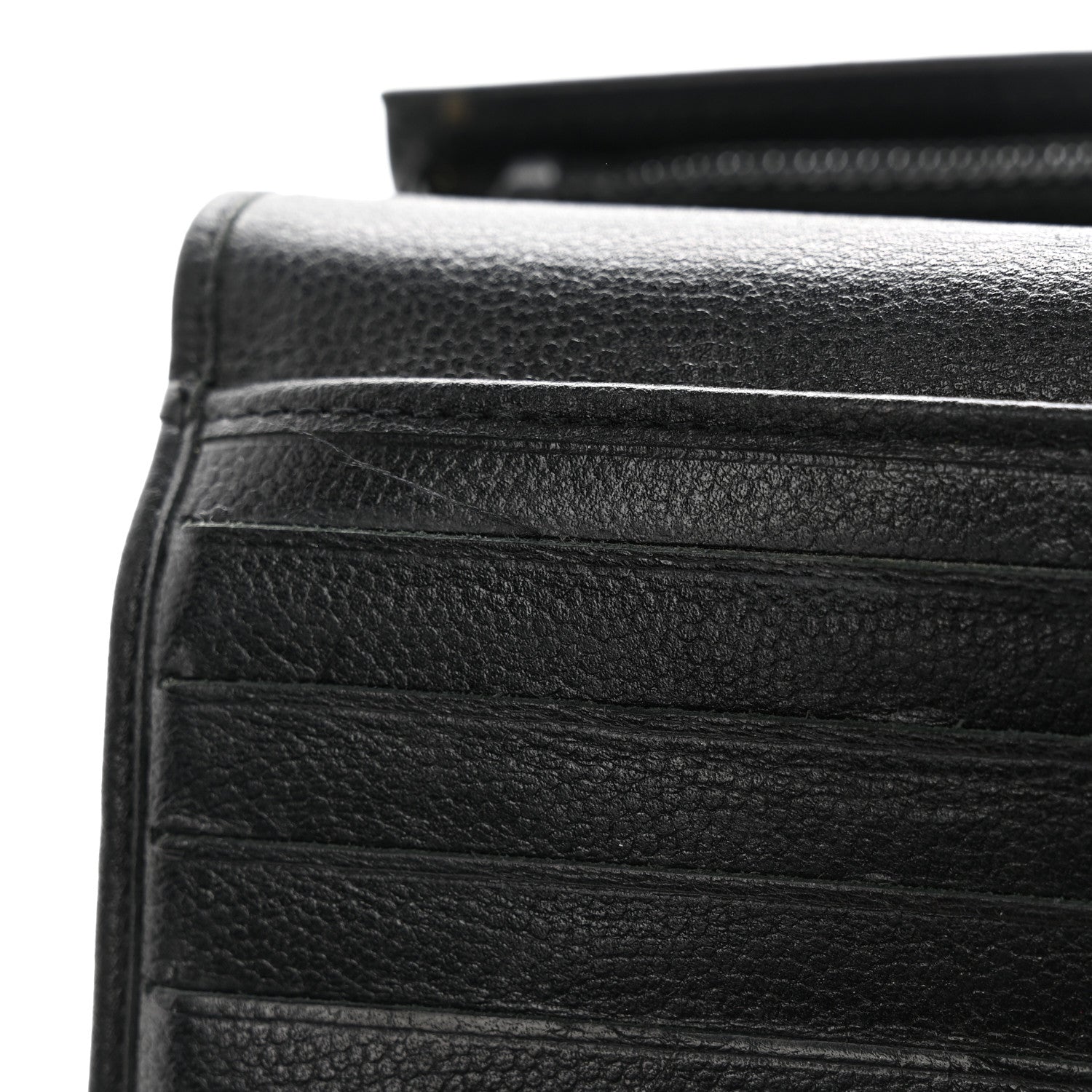 Chanel Caviar Sevruga French Long Wallet Black 12 of 15