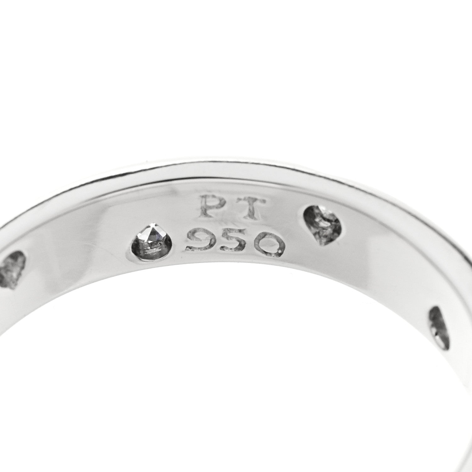 Tiffany Platinum Diamond 4mm Etoile Band Ring 52 6 5 of 5