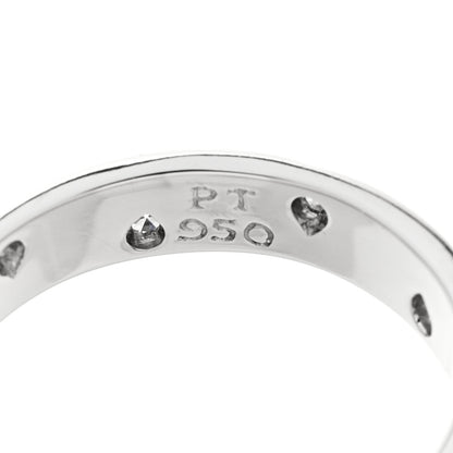 Tiffany Platinum Diamond 4mm Etoile Band Ring 52 6 5 of 5