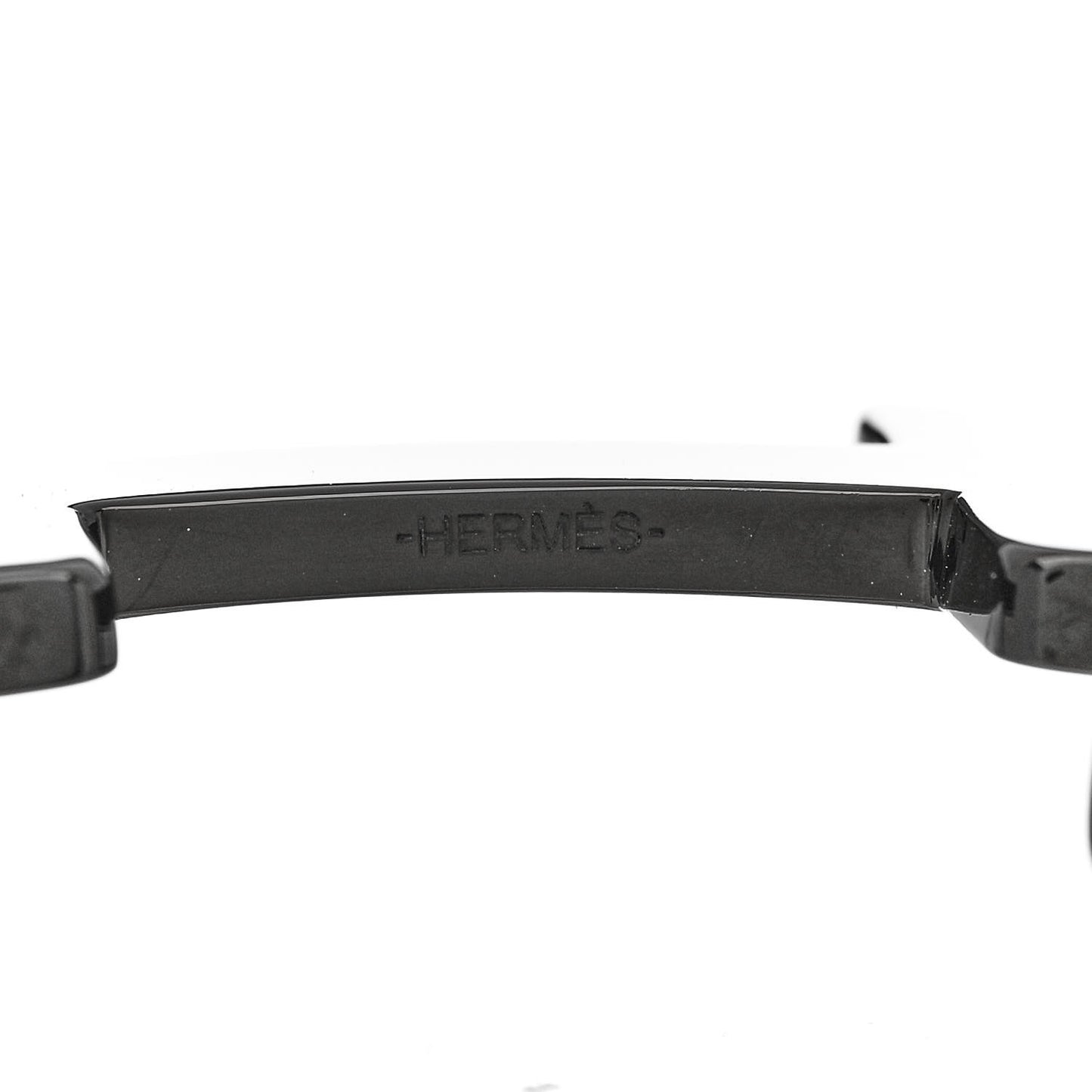 Enameled 24mm Constance H Belt Buckle Black