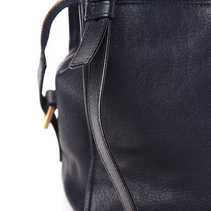 Saint Laurent Calfskin Medium Classic Y Cabas Navy 10 of 11