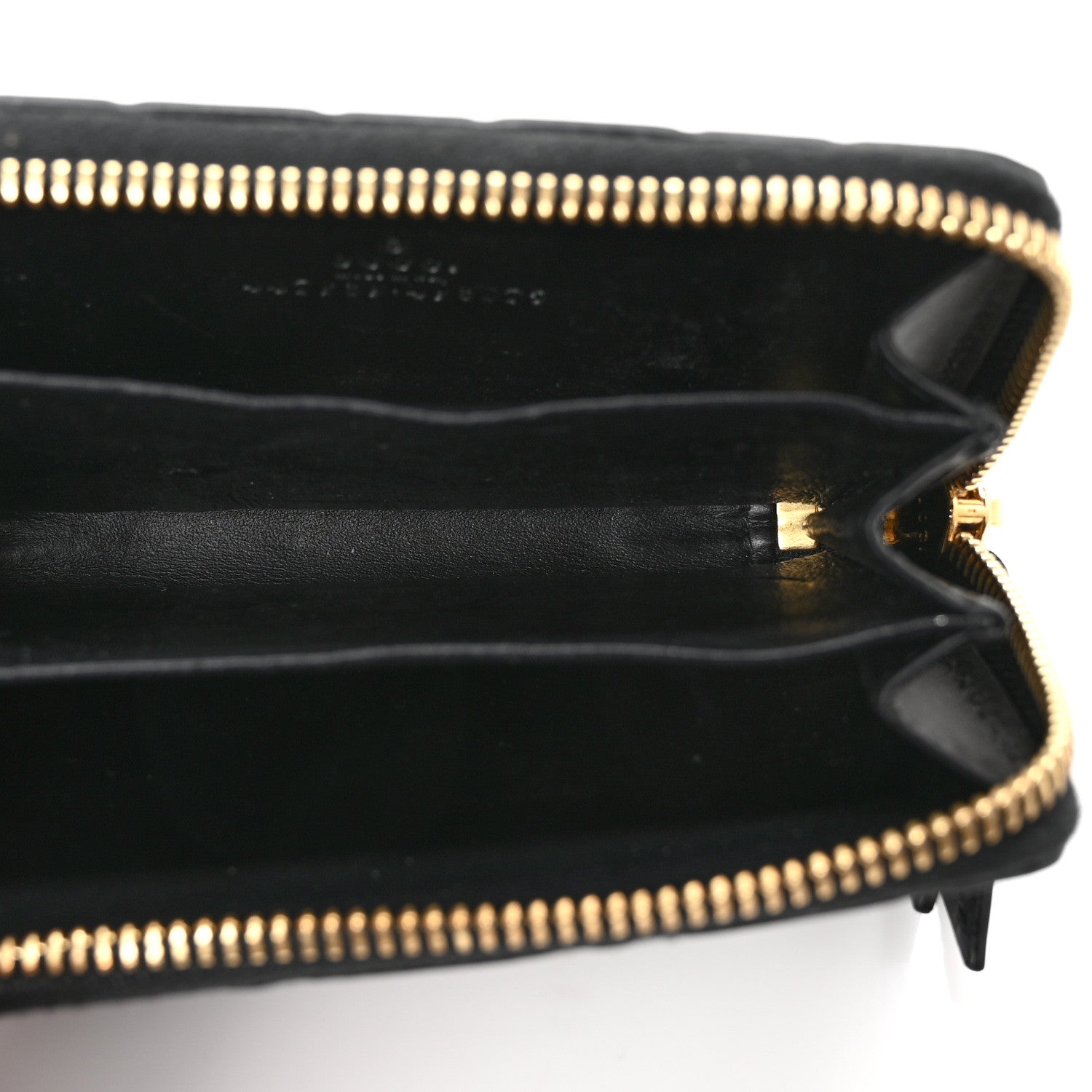 Gucci Guccissima Zip Around Card Case Black 5 of 7