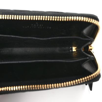 Gucci Guccissima Zip Around Card Case Black 5 of 7