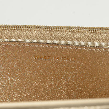 Chanel Metallic Lambskin Wallet On Chain WOC Gold 8 of 9