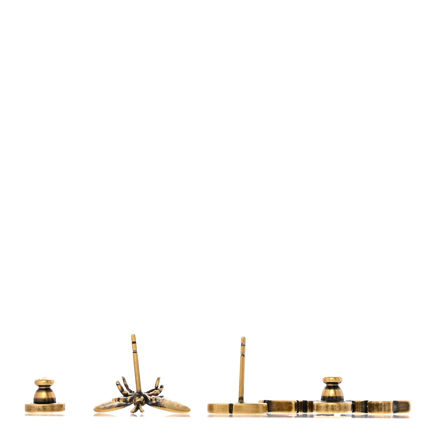 Christian Dior Metal J'Adior Earrings Aged Gold 3 of 5