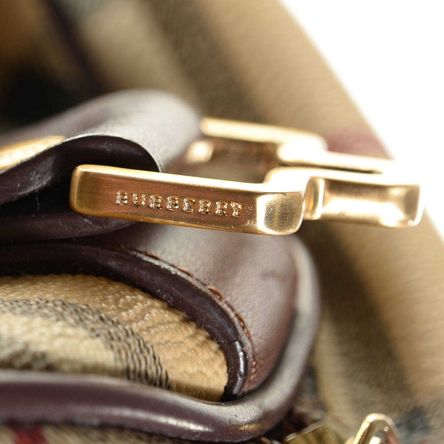 Haymarket Check Medium Holdall Duffel Bag Brown