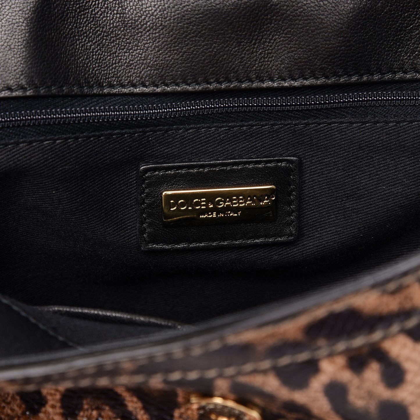 Calfskin Embossed Leopard Print Large Miss Sicily Shopper Tote