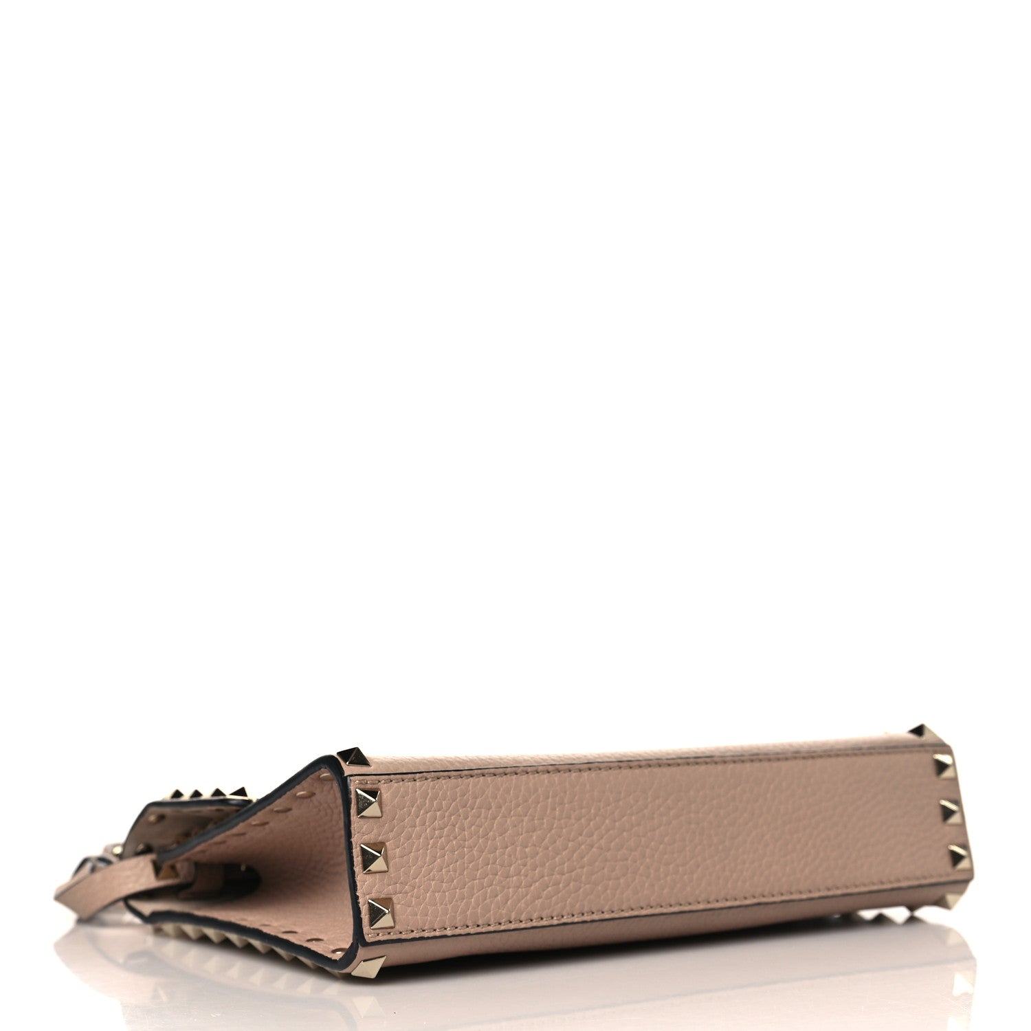Valentino Garavani Pebbled Calfskin Medium Rockstud Flip Lock Crossbody Bag Poudre 4 of 9