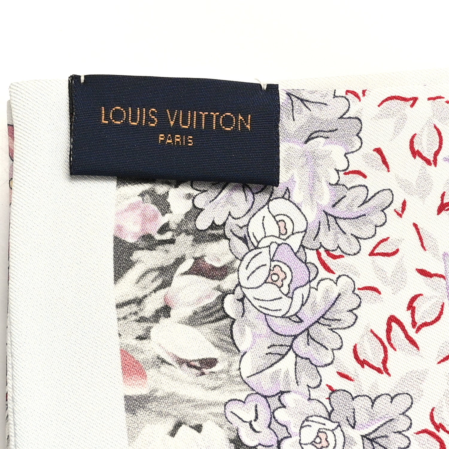 Louis Vuitton Silk Louis In The Garden Bandeau White 3 of 3