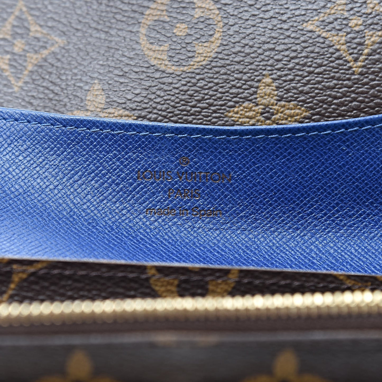 Monogram Emilie Wallet Blue