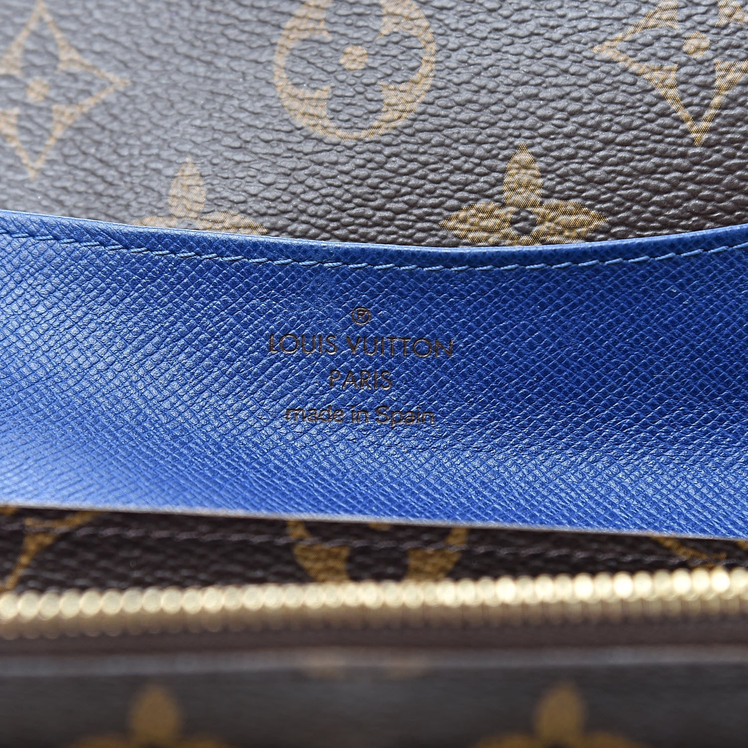 Louis Vuitton Monogram Emilie Wallet Blue 6 of 21