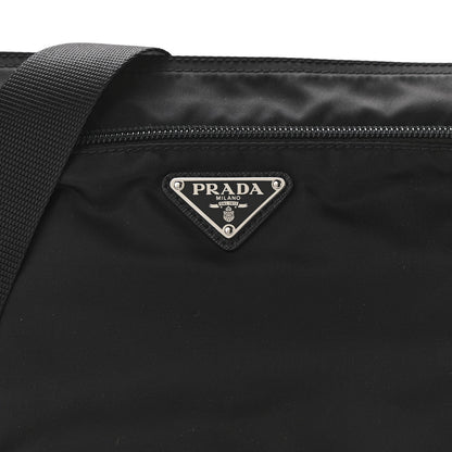 Prada Nylon Vela Flat Messenger Bag Black 6 of 8
