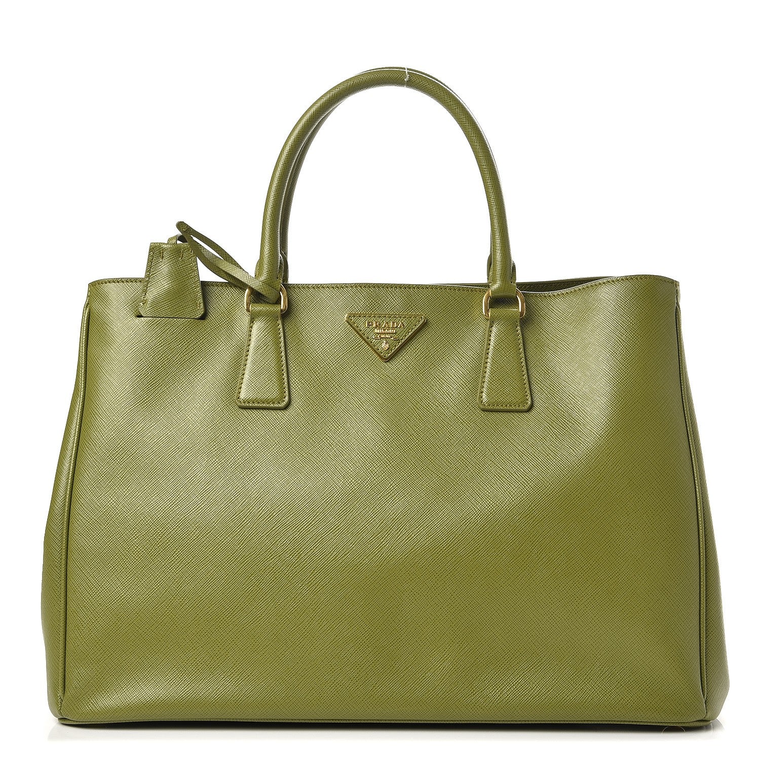 Prada Saffiano Lux Large Tote Edera 1 of 8
