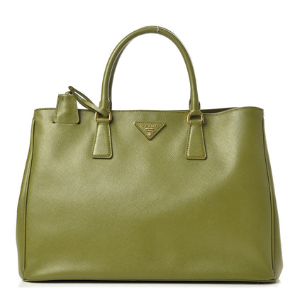 Prada Saffiano Lux Large Tote Edera 1 of 8