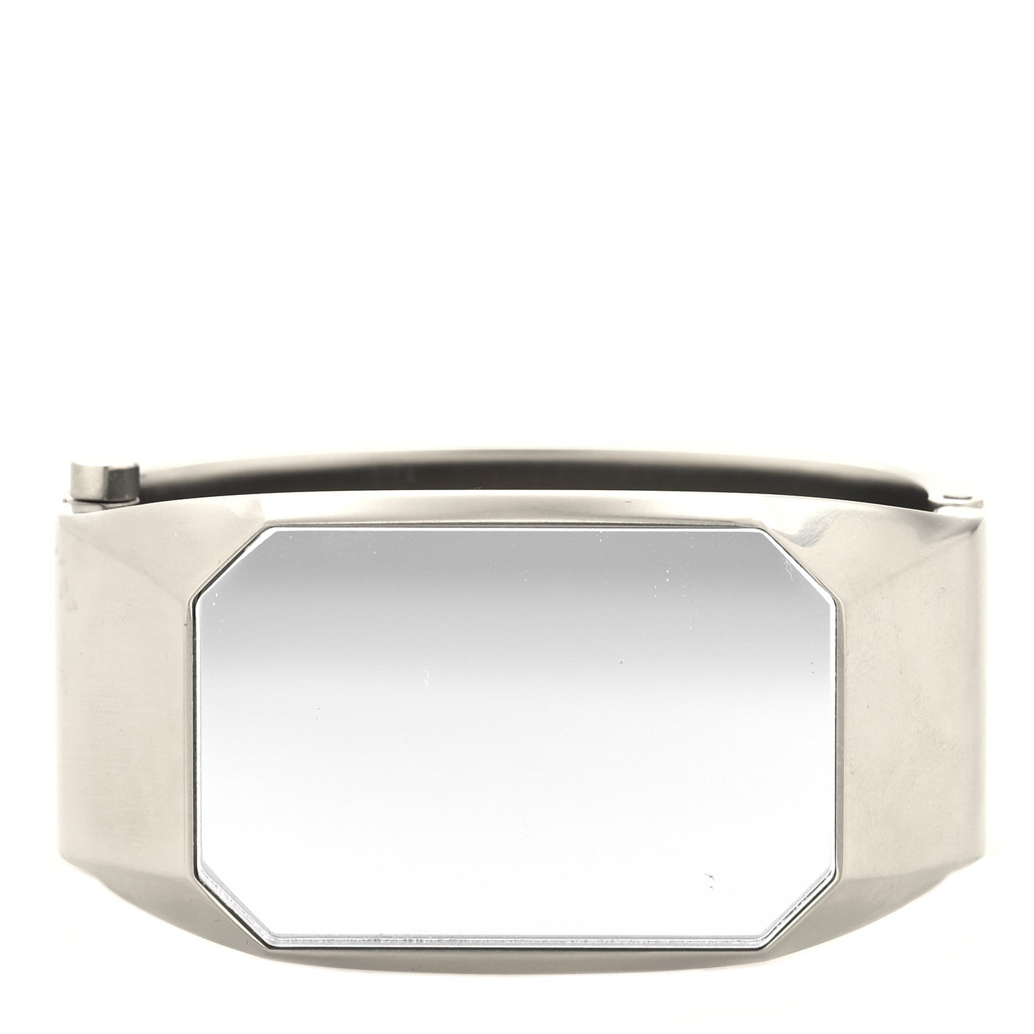 Chanel Metal CC Mirror Cuff Silver 1 of 5
