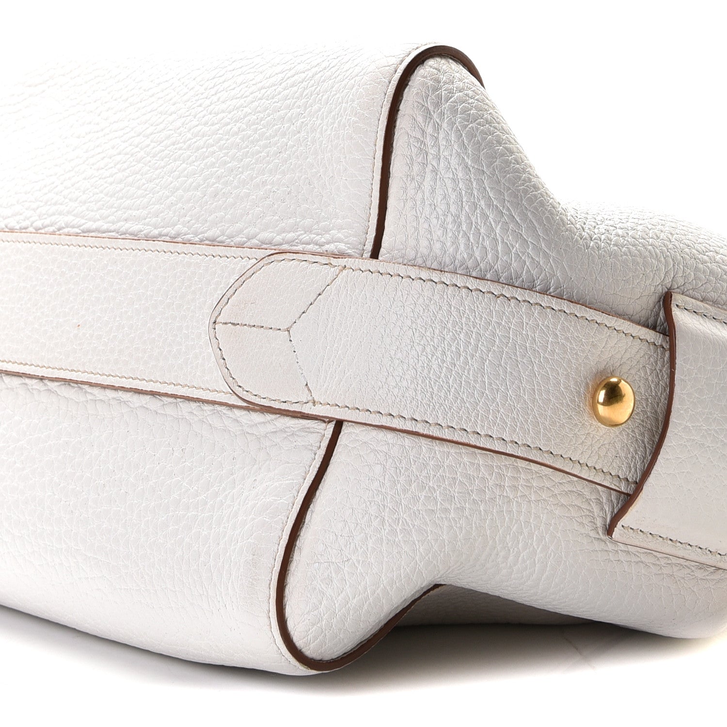 Prada Vitello Daino Medium Top Handle Bag White 12 of 20