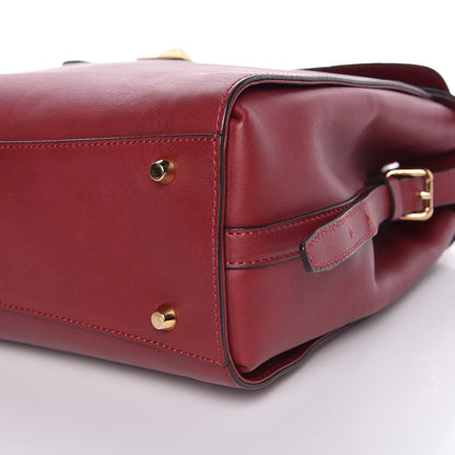 MCM Calfskin Top Handle Satchel Red 16 of 16