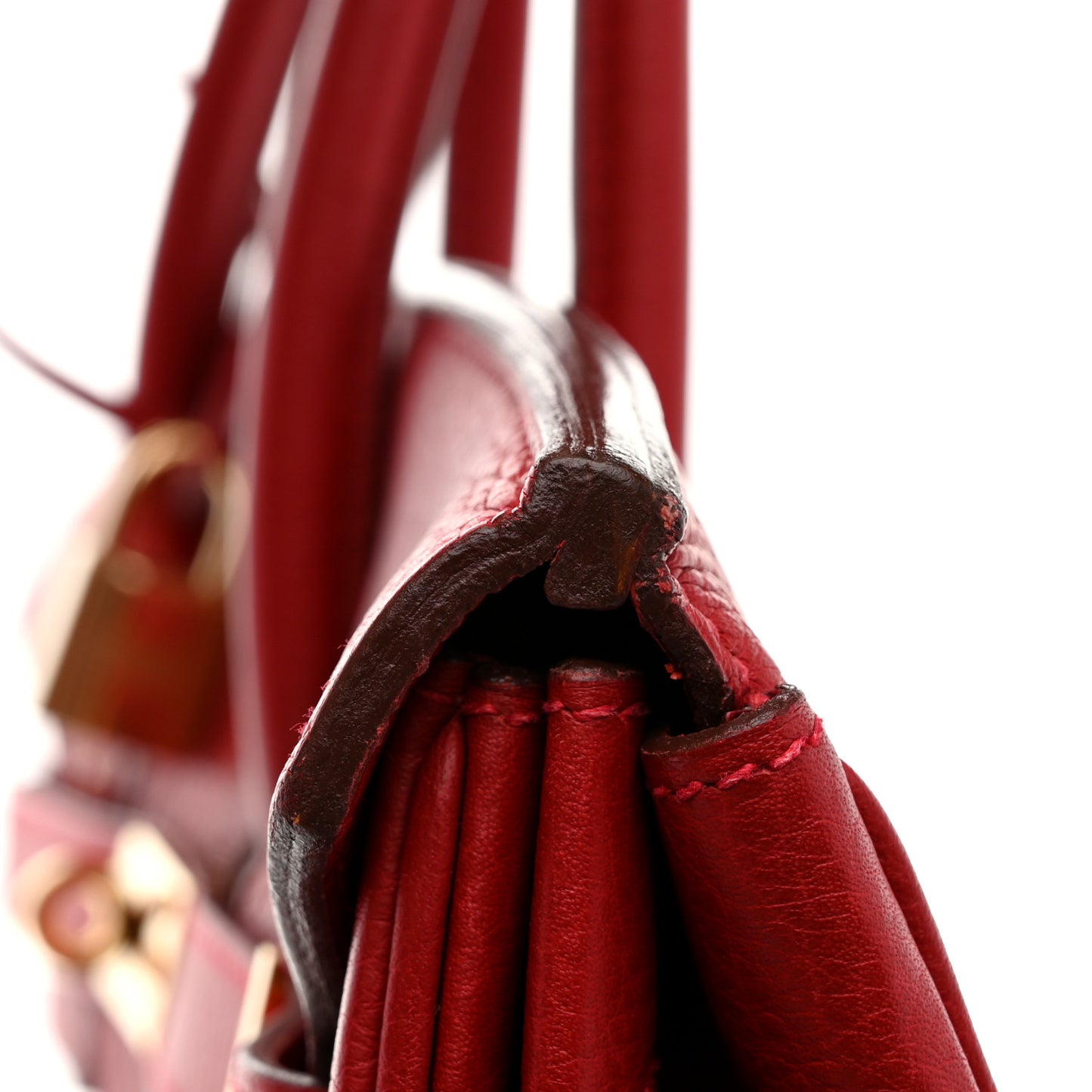 Taurillon Clemence Birkin 35 Rouge Vif