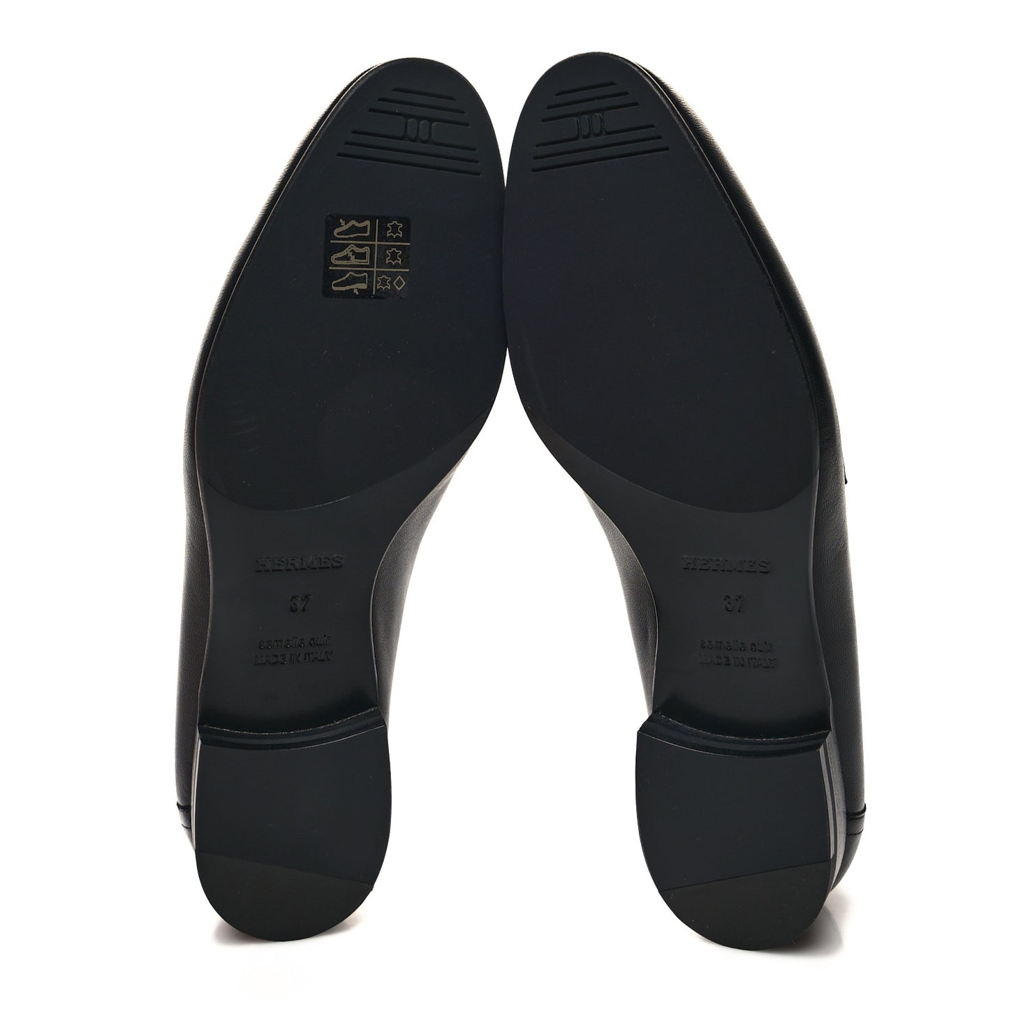 Goatskin Womens Paris Loafers 37 Black