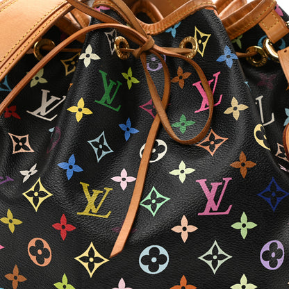 Louis Vuitton Monogram Multicolor Petit Noe Black 8 of 10