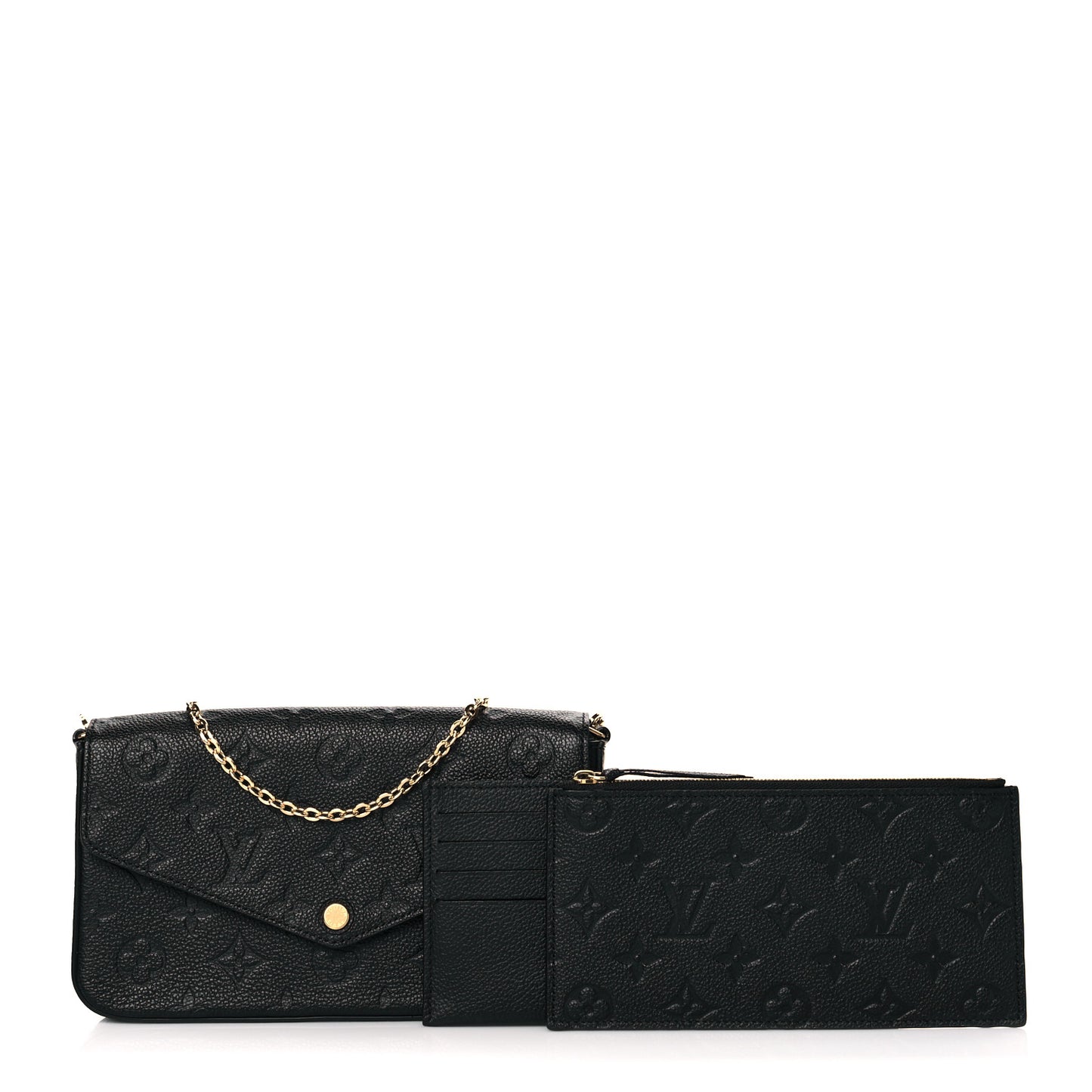 Empreinte Pochette Felicie Chain Wallet Black