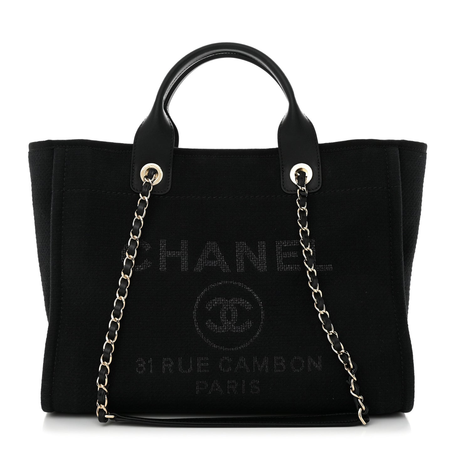 Mixed Fibers Small Deauville Tote Black