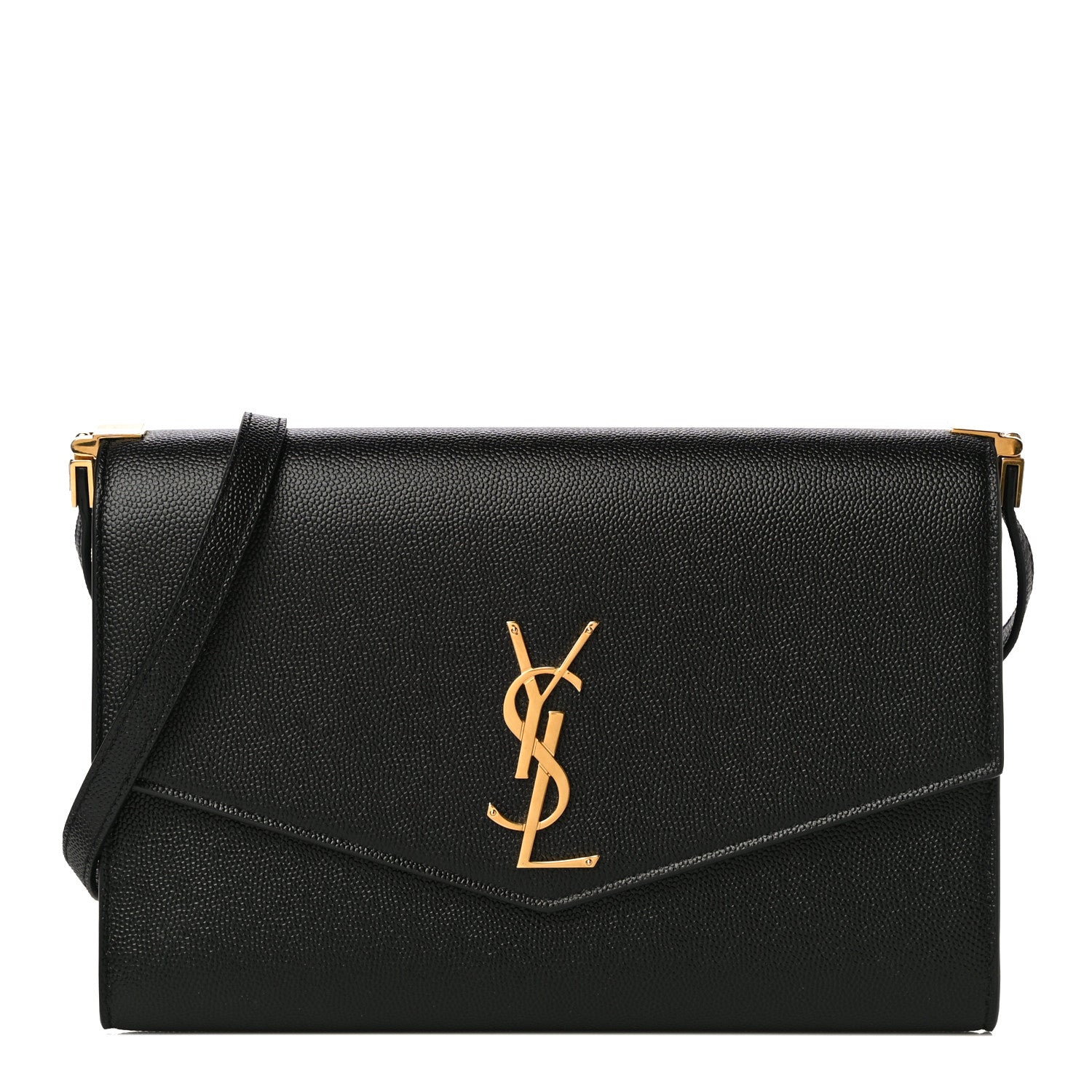 Saint Laurent Grain De Poudre Mini Uptown Crossbody Bag Black 1 of 13
