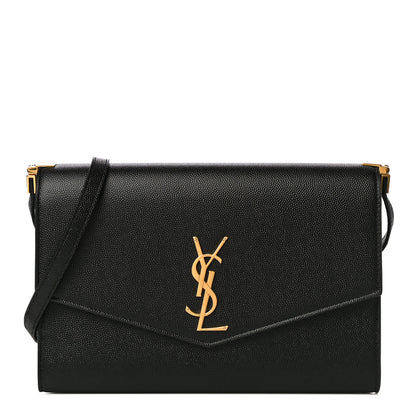 Saint Laurent Grain De Poudre Mini Uptown Crossbody Bag Black 1 of 13