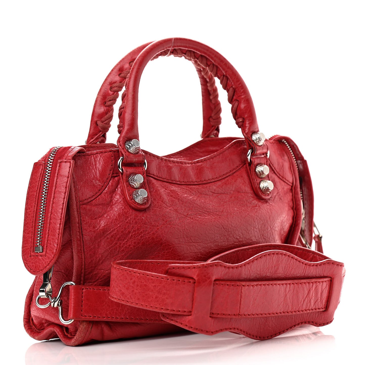 Agneau Giant 12 Silver Hardware Mini City Rouge Cardinal