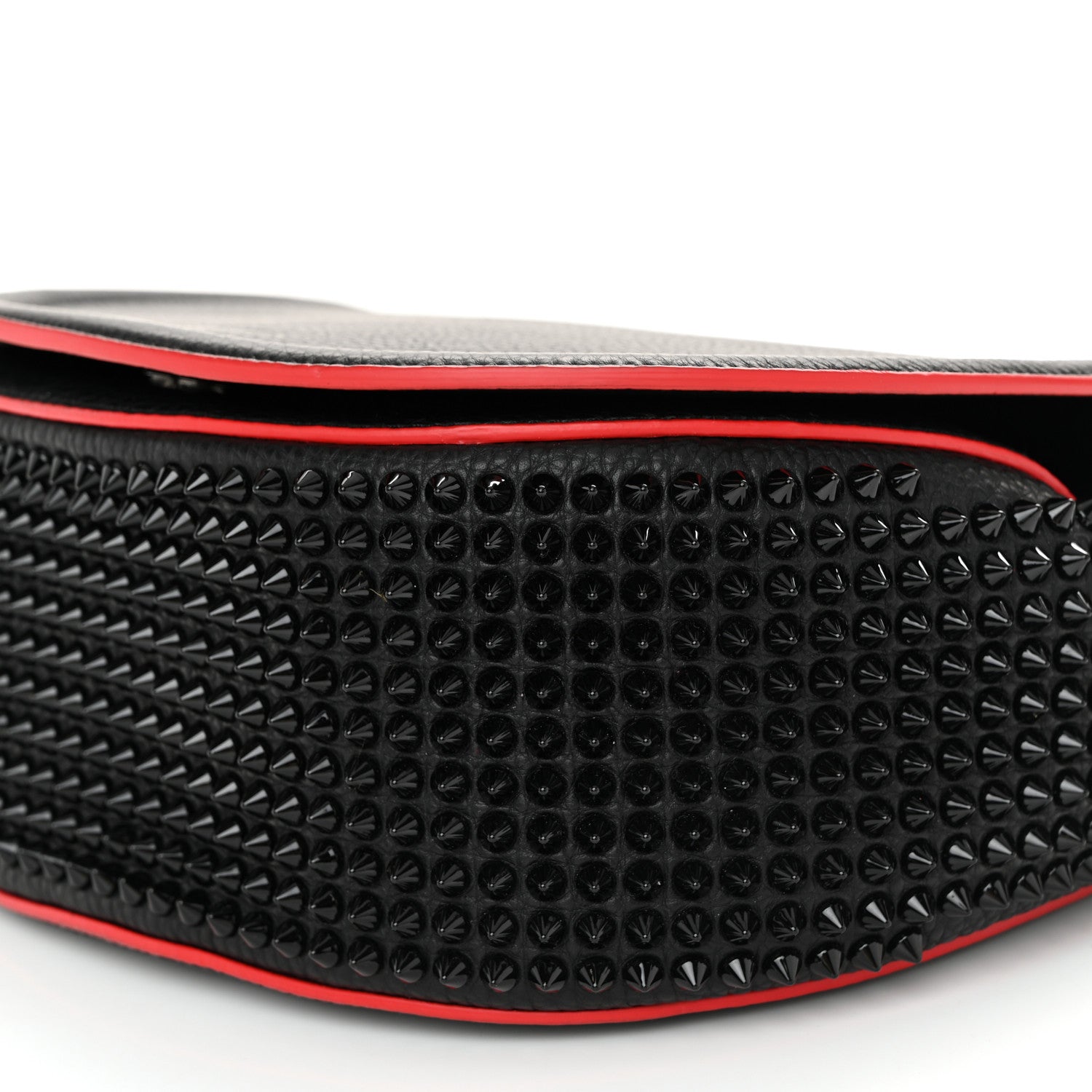 Christian Louboutin Calfskin Spikes Panettone Messenger Black 9 of 9